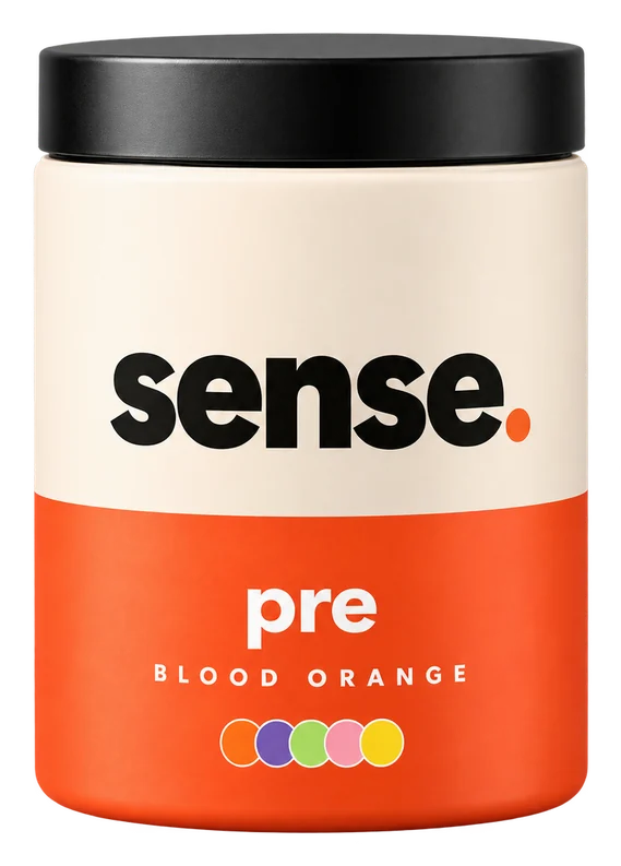 sense. pre, blood orange flavour